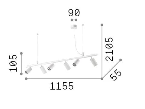 Подвесной светильник Ideal Lux Dynamite ARCH-00116922 - Вид №6