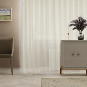 Тюль на ленте Cremelle 250x260 см цвет бежевый