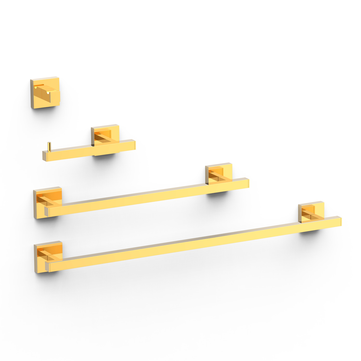 Набор из 2 полотенцесушителей + 1 держателя для полотенец + 1 вешалки-09598101OR TRES 