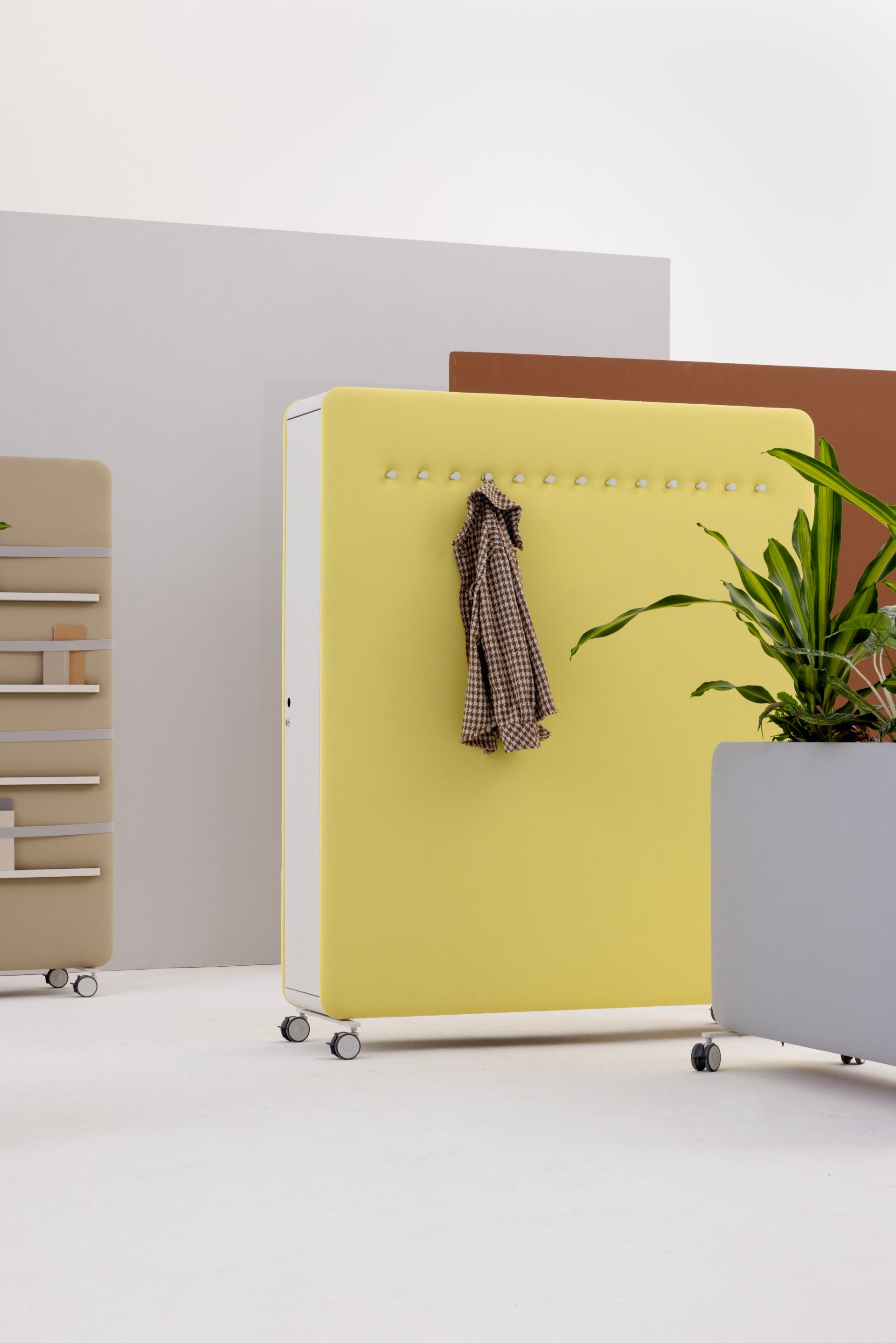 Мобильный звукопоглощающий офисный перегородка из ткани на колесах Cascando подушка ARCH-00041141 - Вид №6