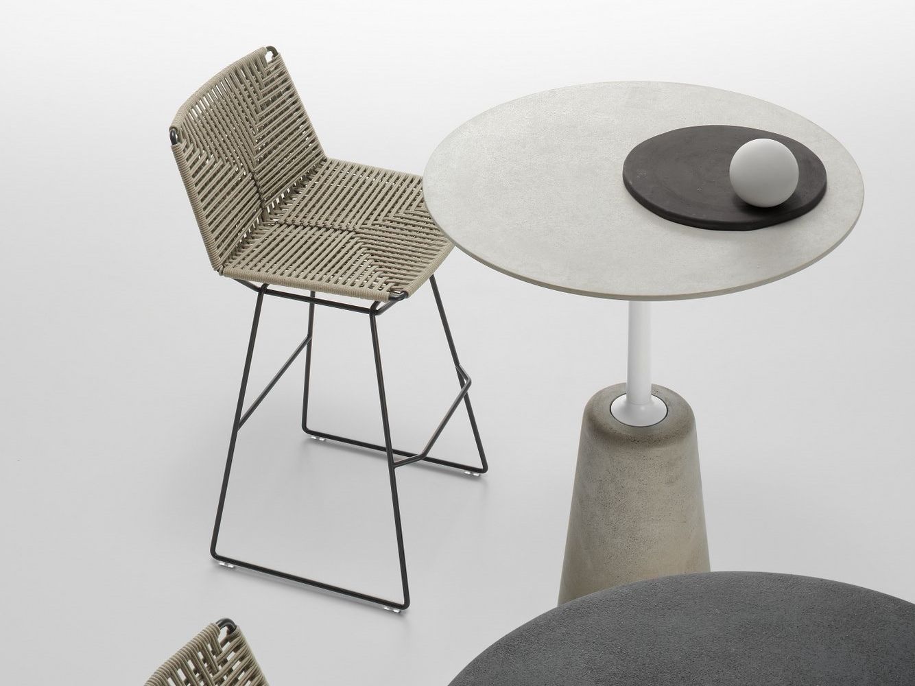 Веревочный табурет с подставкой для ног MDF Italia NEIL TWIST ARCH-00133933 - Вид №6