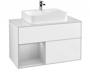 Villeroy&Boch Тумба под раковину Прямоугольная версия F111GJGF Finion Glossy White Lacquer