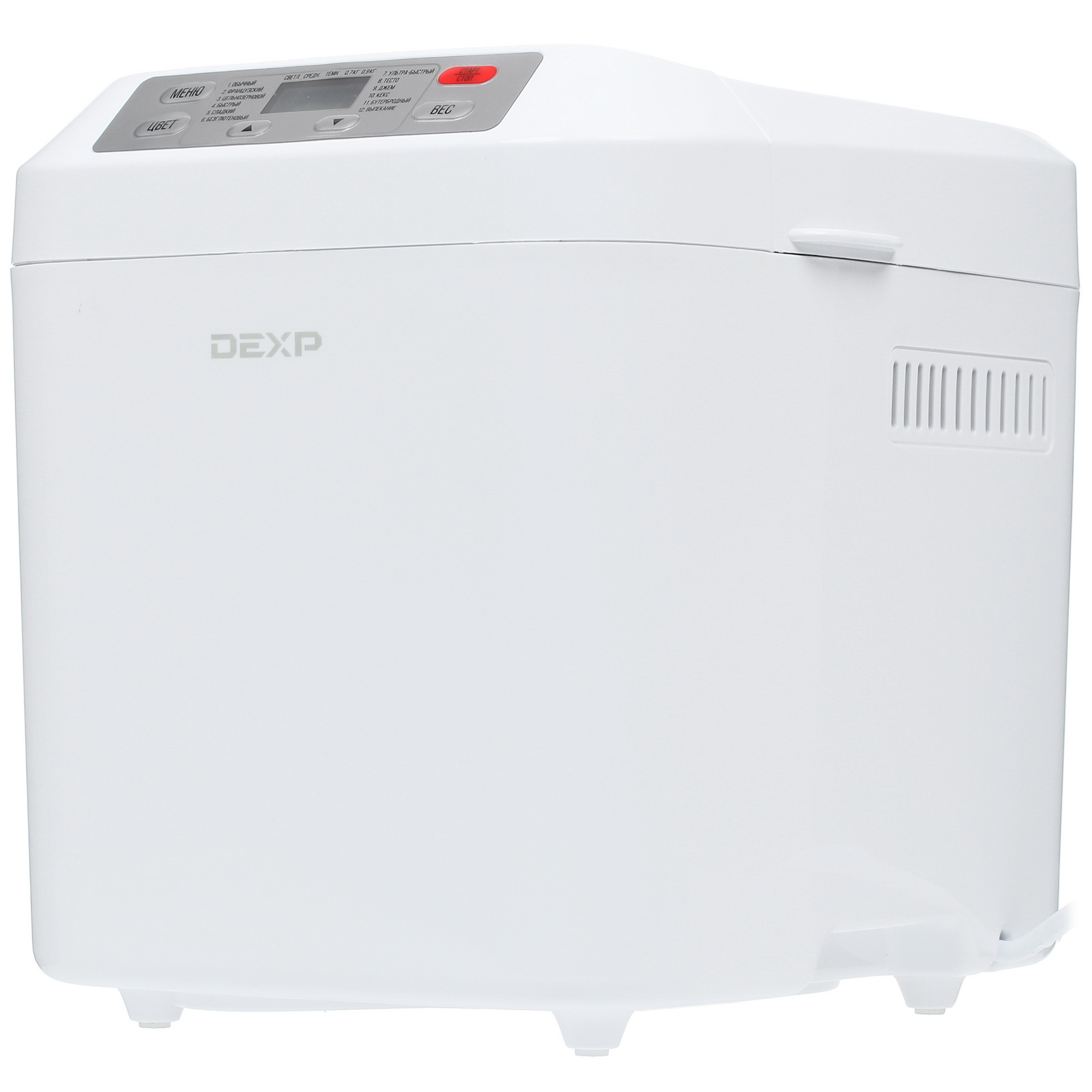 1218412 Хлебопечь DEXP BRM-1333 белый STDN-0027515 - Вид №2