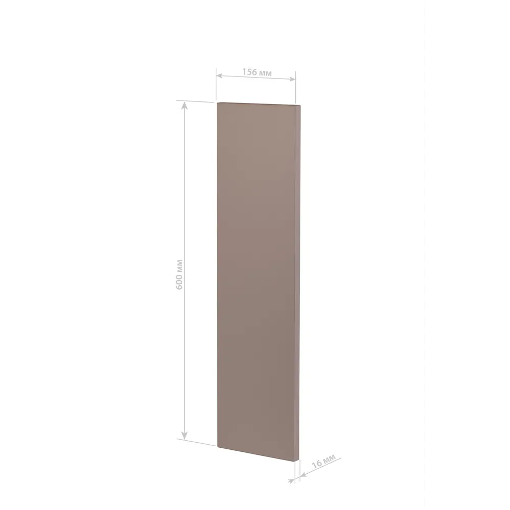 Боковина экрана 60x15.6 см ДСП цвет мокко 89452806 STLM-2063195 Santreyd  - Вид №3