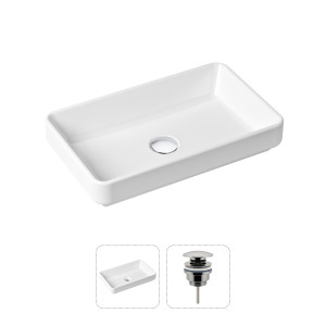 90760122 Раковина накладная 21520809 55см, с донным клапаном Bathroom Sink STLM-0371676 LAVINIA BOHO