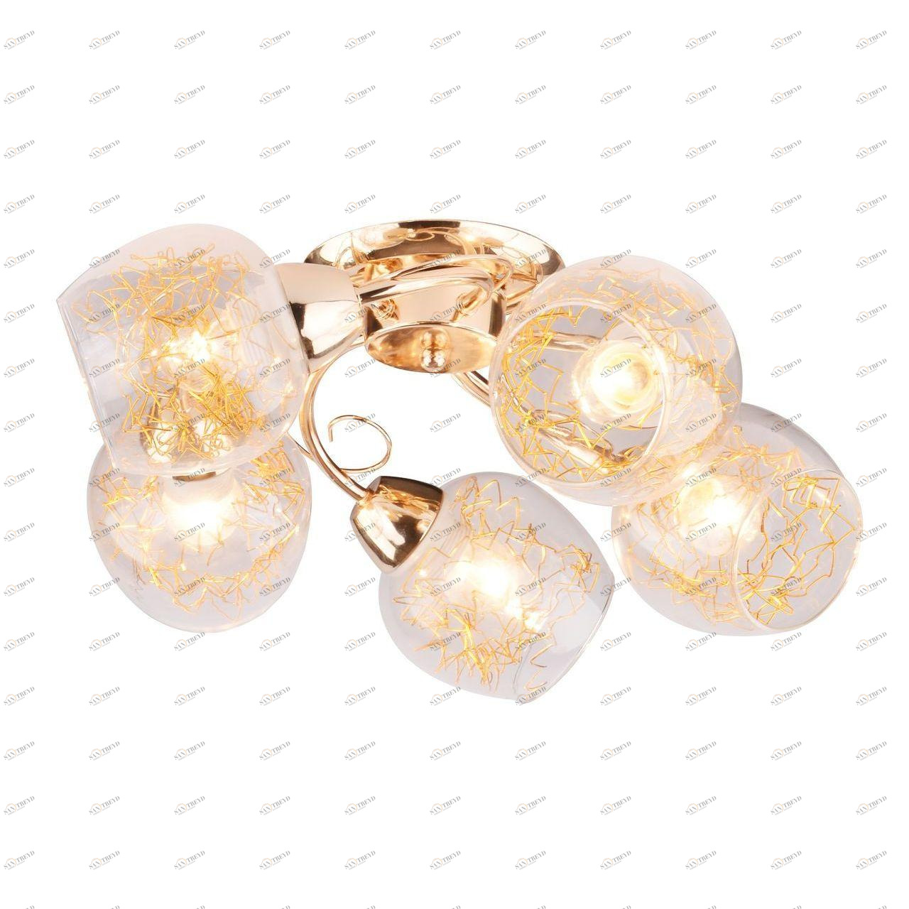 Потолочная люстра Arte Lamp Serpentina A5006PL-5GO ARTE LAMP SERPENTINA 109057 Золотой 