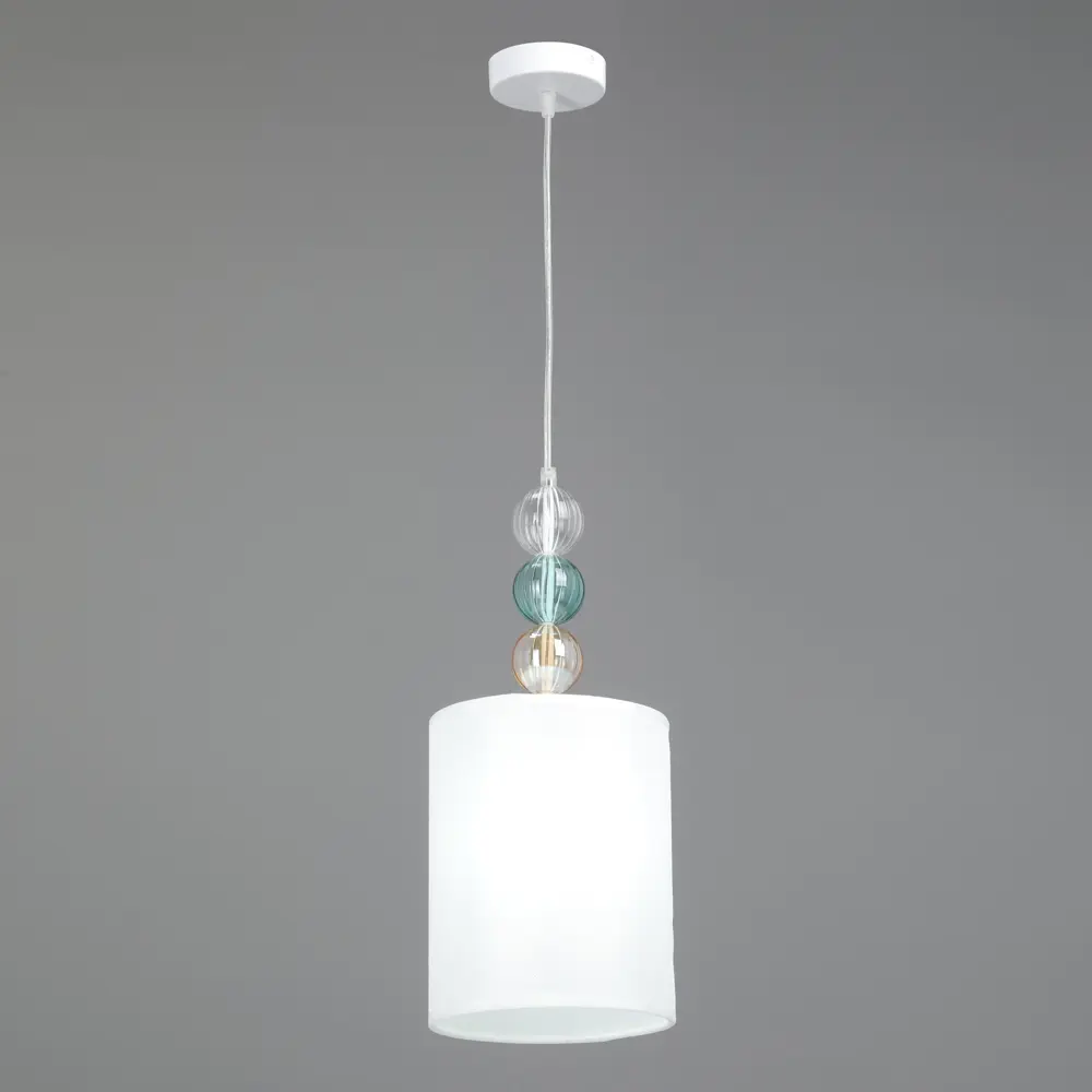 Светильник подвесной Vitaluce Амелия 1 лампа 3 м² цвет белый STLM-2211025 - Вид №1