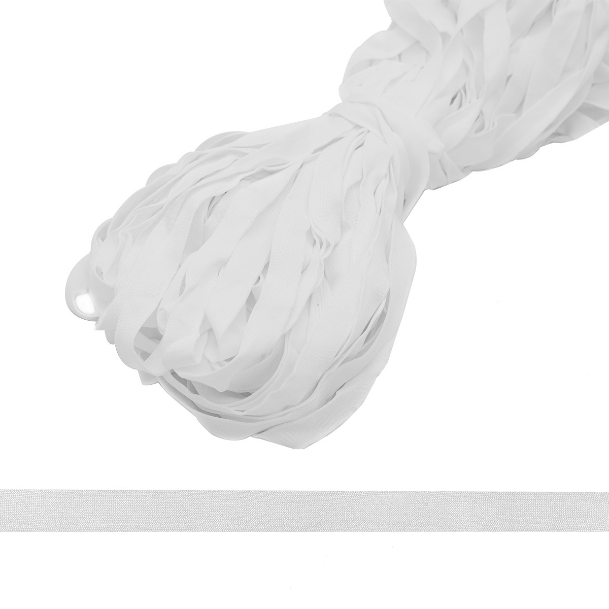 90913762 Шнур плетеный бытовой плоский веревка хозяйственная цвет белый 20мм х 70м STLM-0420922 АЙРИС