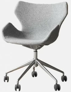 Grado Design Поворотный офисный стул из ткани с подлокотниками Wings Win-ch-04