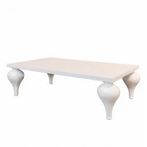 Журнальный столик белый с фигурными ножками 130 см Palermo FRATELLI BARRI PALERMO 140580 Белый