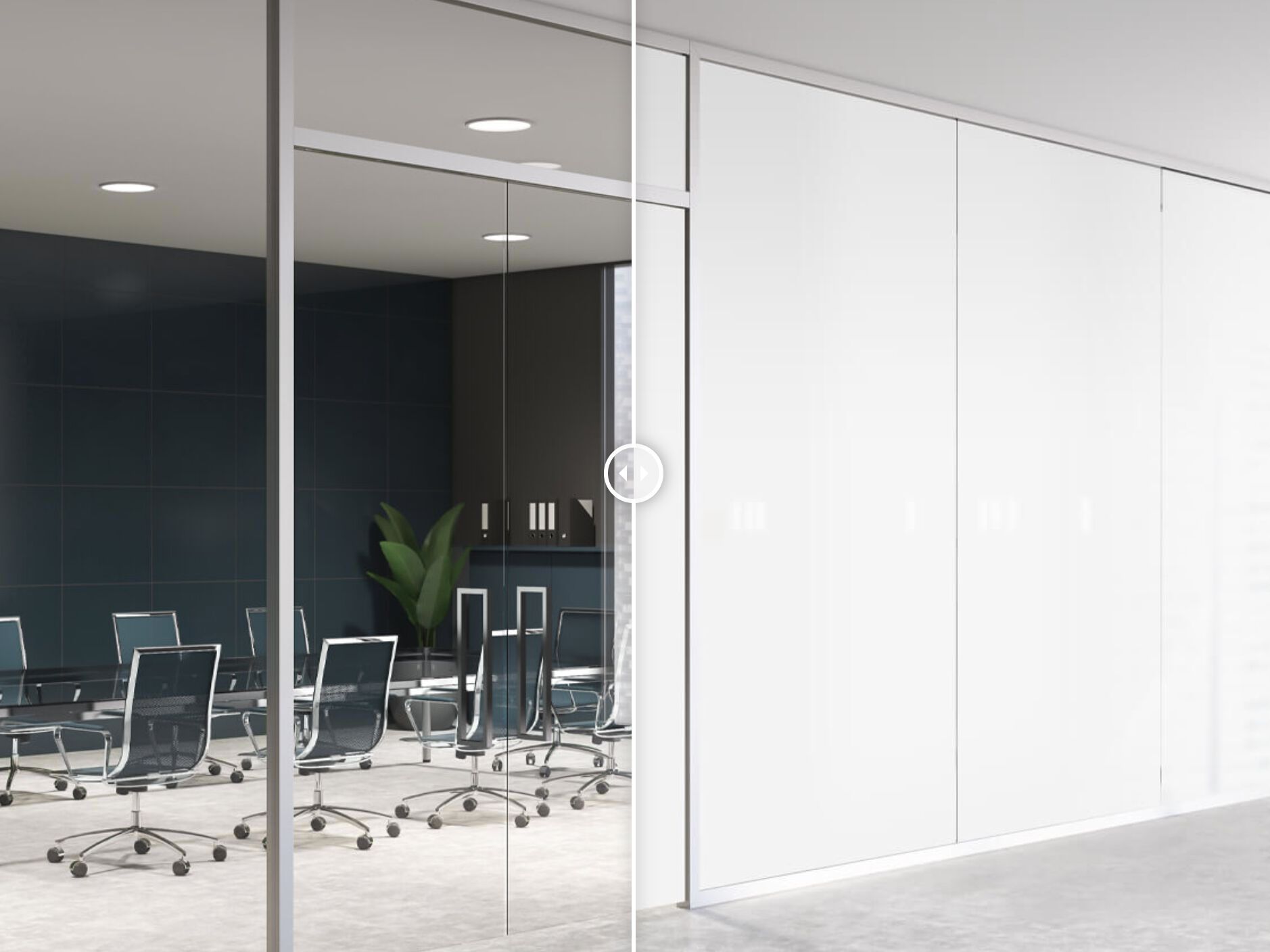 Стеклянная перегородка с контролем конфиденциальности VITRIK Vitrik ® Privacy ARCH-00036078