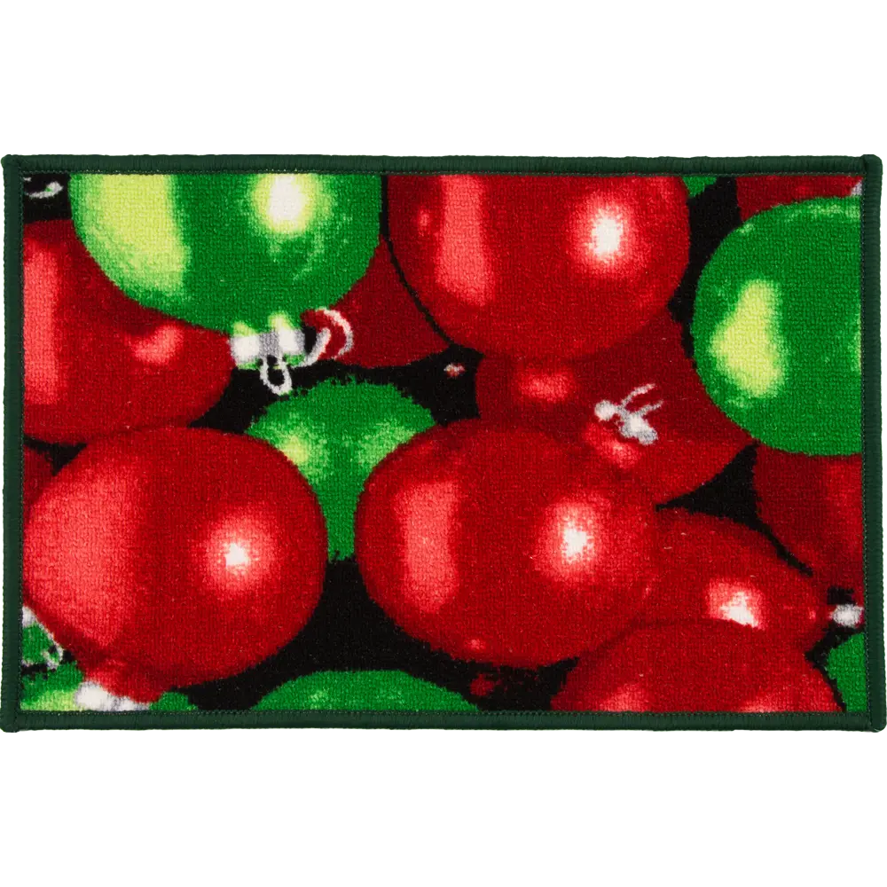 Коврик Новогодние шары 40x60 см нейлон цвет мультиколор CTIM STLM-2192383