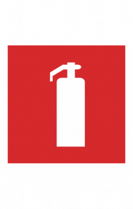 68558 Знак "Огнетушитель"  Знаки пожарной безопасности размер 250 х 250 мм
