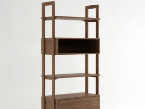 KARPENTER Открытый отдельно стоящий деревянный книжный шкаф K/wsu