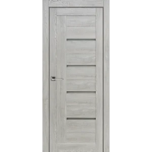 Комплект двери Тренд вертикальный со стеклом 70x200 см Hardflex серый с добором 150 мм