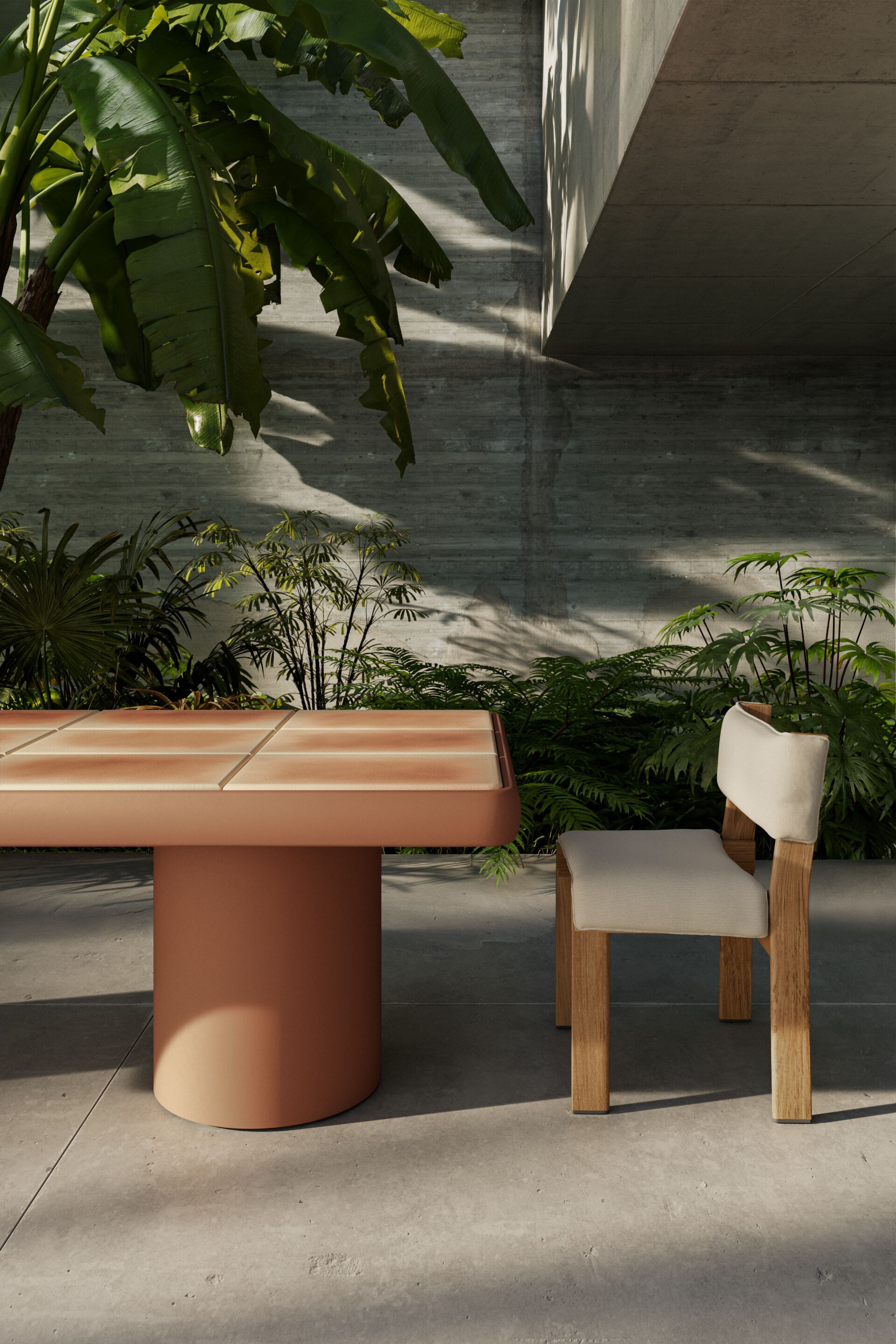 Прямоугольный садовый стол с керамическим верхом Kettal Insula ARCH-00142030 - Вид №2