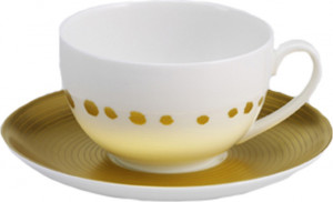 10547880 Dibbern Чашка чайно-кофейная Dibbern Золотые жемчужины 250мл, фарфор Фарфор костяной