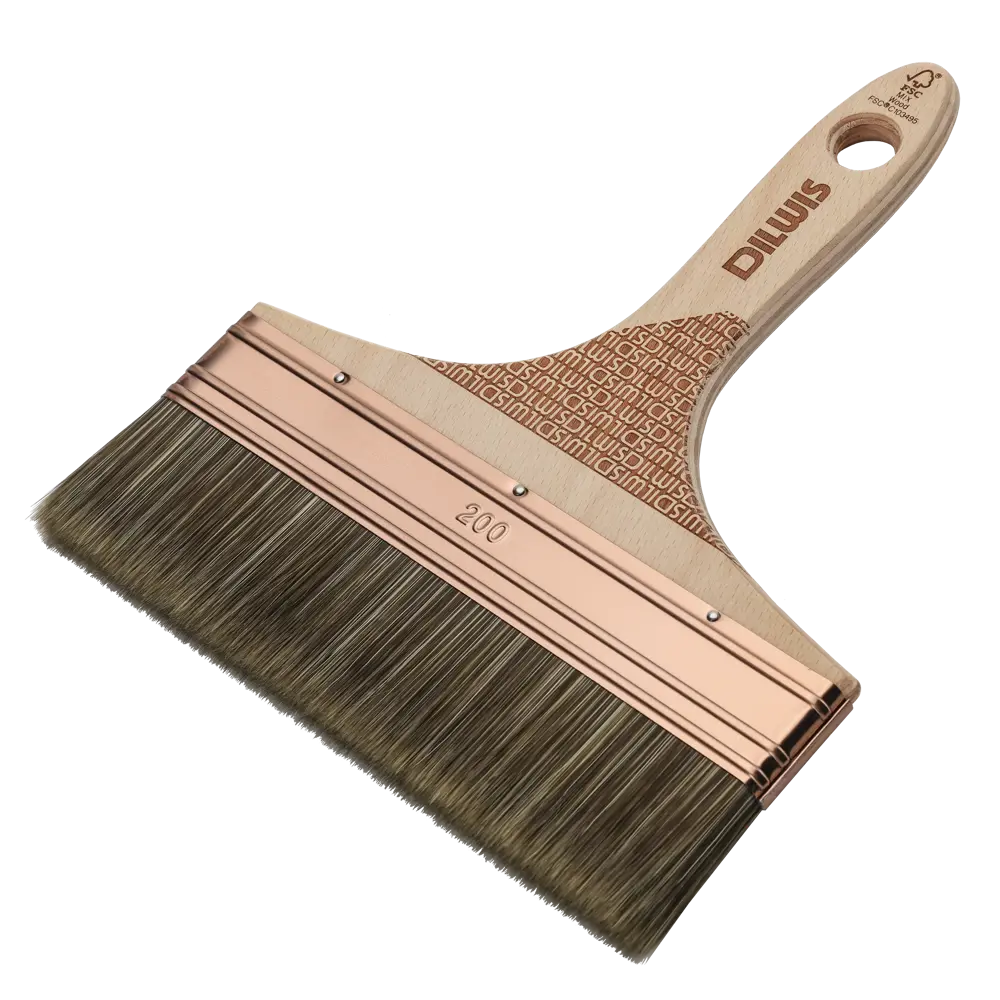 Кисть плоская для лаков и масел 200 мм DILWIS синтетическая щетина STLM-2048890