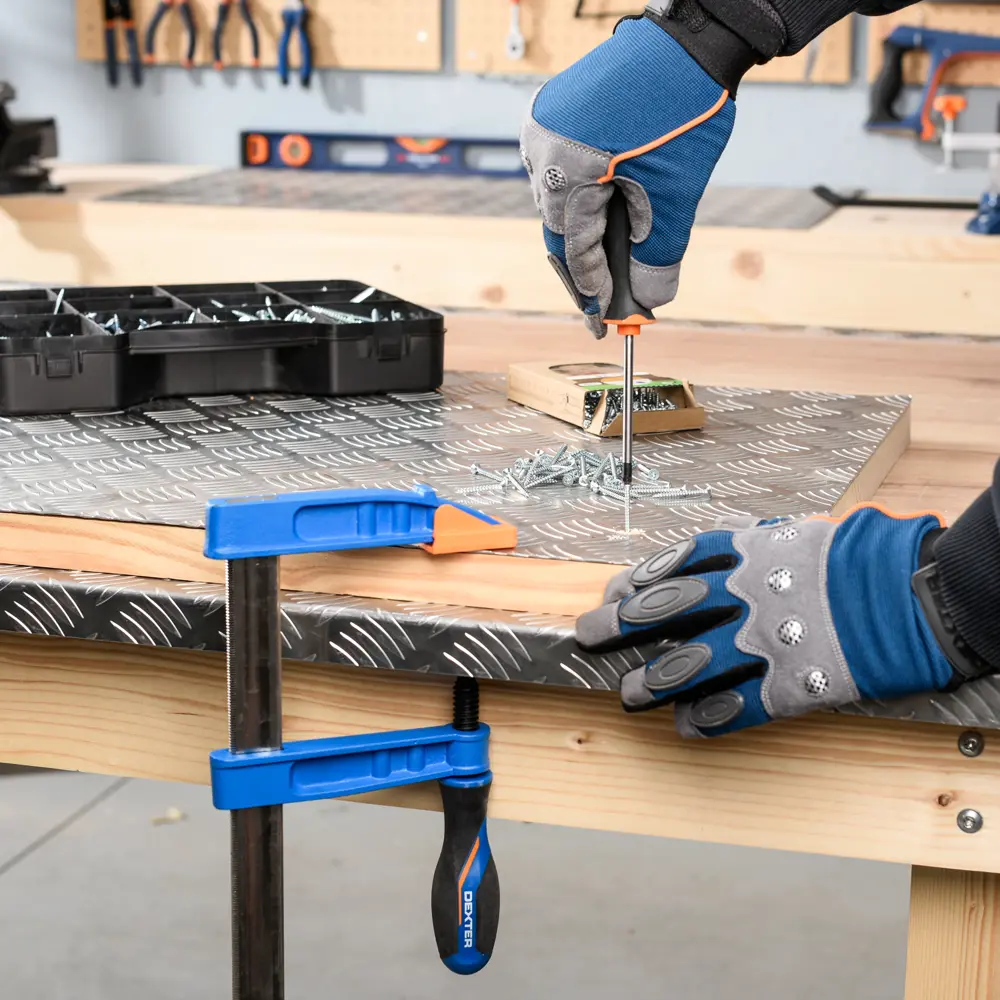 F-образная струбцина Dexter для профессионального монтажа 400 мм 82305122 STLM-0024285 - Вид №8