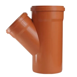 Тройник Хемкор d200x160 мм 45° пластиковый для наружной канализации