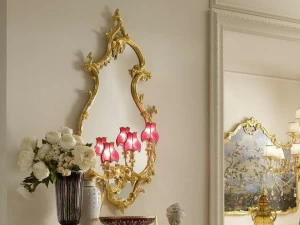 Andrea Fanfani Настенное зеркало сусальным золотом со встроенной подсветкой Opera 1147 /dx
