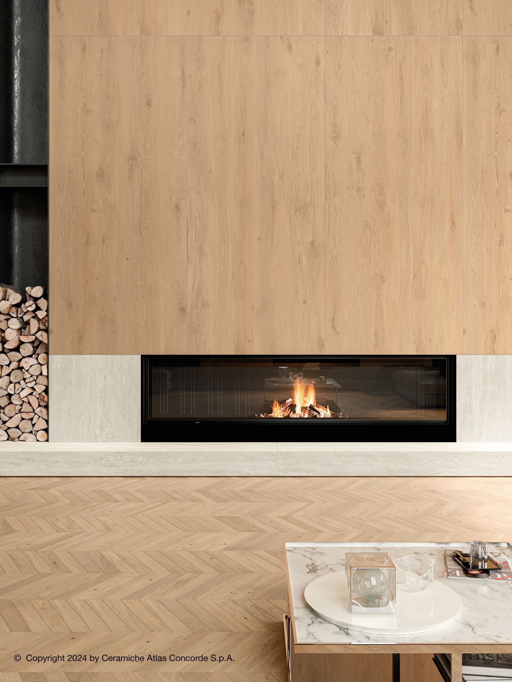 Напольное покрытие из керамогранита в помещении и на открытом воздухе с эффектом дерева Atlas Concorde журнал ARCH-00030139 - Вид №13