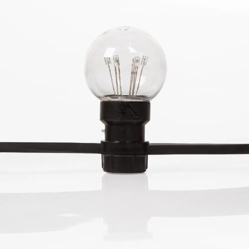 Гирлянда белт-лайт из лампочек Neon-Night Belt Light 10 м 30 ламп черный провод Santreyd STLM-2027005 - Вид №2
