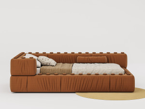 Одноместный мягкий контейнер кровать