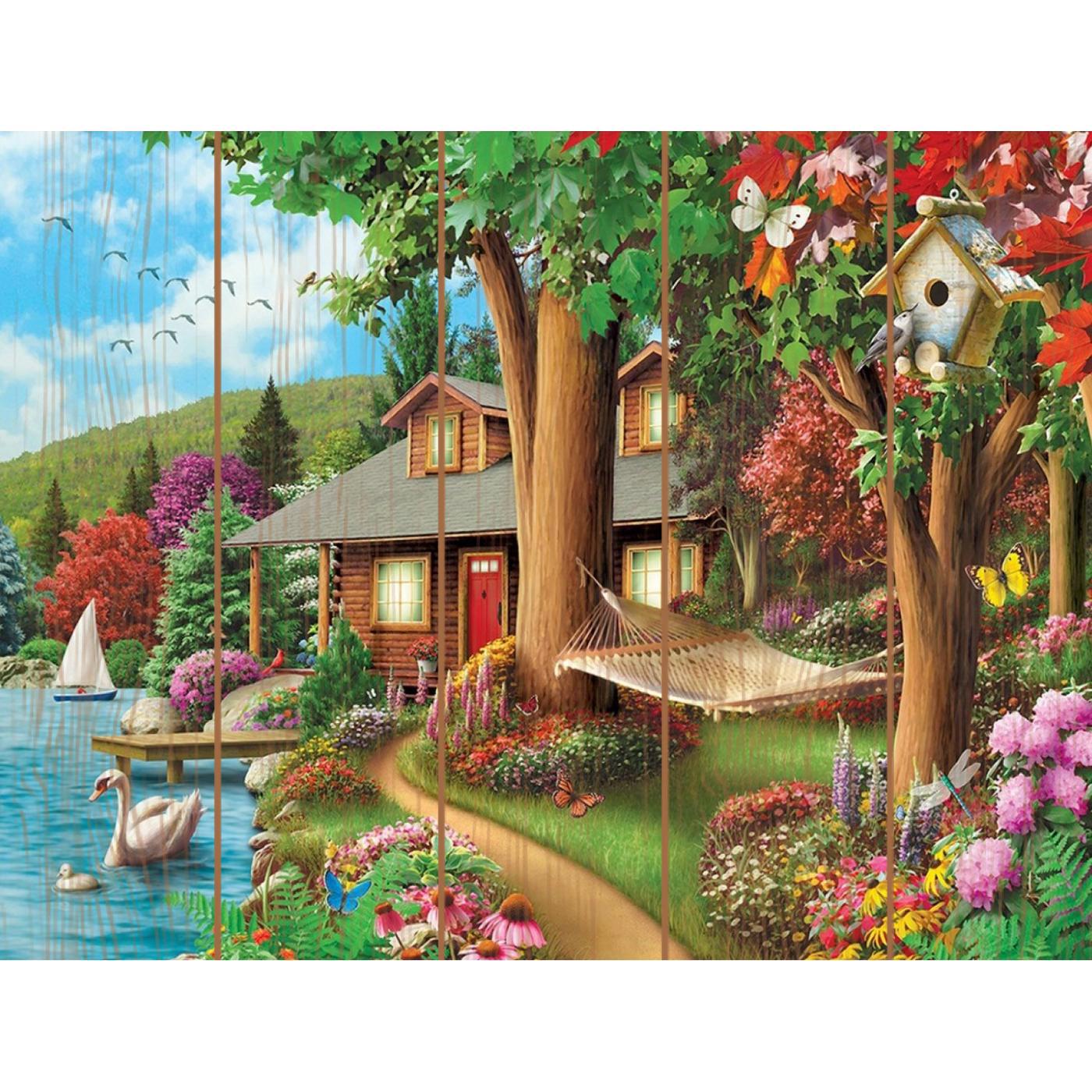 90299392 Картина по номерам на дереве 30х40 см Сказочный домик (23 цвета) STLM-0174320 MOLLY