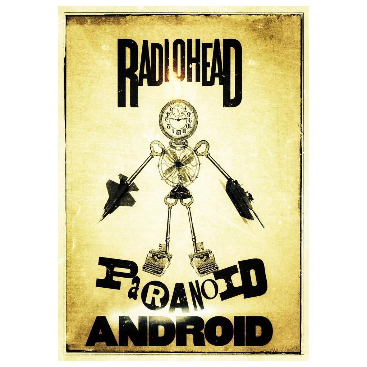 90011773 Плакат Просто Постер Radiohead - Paranoid Android 50x70 в раме STLM-0085123 ПРОСТОПОСТЕР