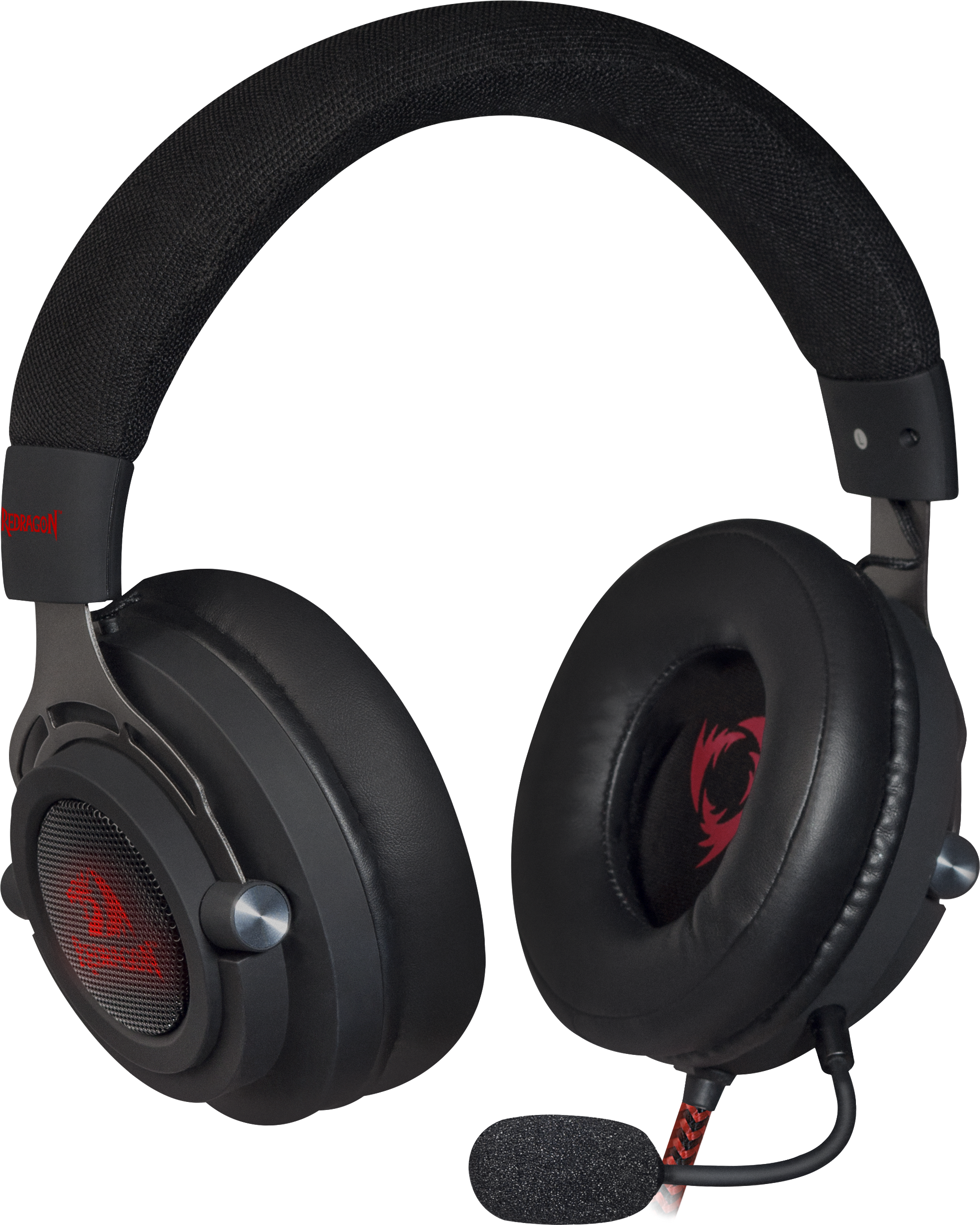 64218 игровая гарнитура aspis черный+красный, провод 2 м Redragon Santreyd  - Вид №1
