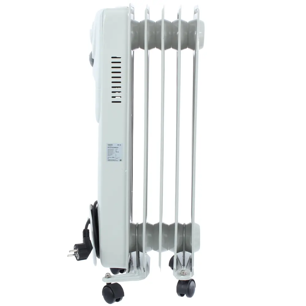 Обогреватель масляный Oasis BS-10 с механическим термостатом, 1000 Вт, 3 секции STLM-2001542 - Вид №3