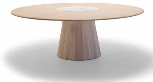 Andreu World Круглый деревянный стол Reverse wood Me 9955