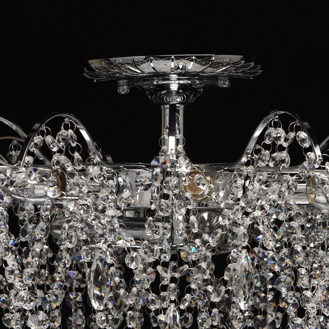 Потолочная люстра MW-Light Бриз 464018609 MW-LIGHT ДИЗАЙНЕРСКИЕ, БРИЗ 220042 Хром  - Вид №1