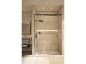 Стеклянная ниша прямоугольная душевая кабина с раздвижной дверью