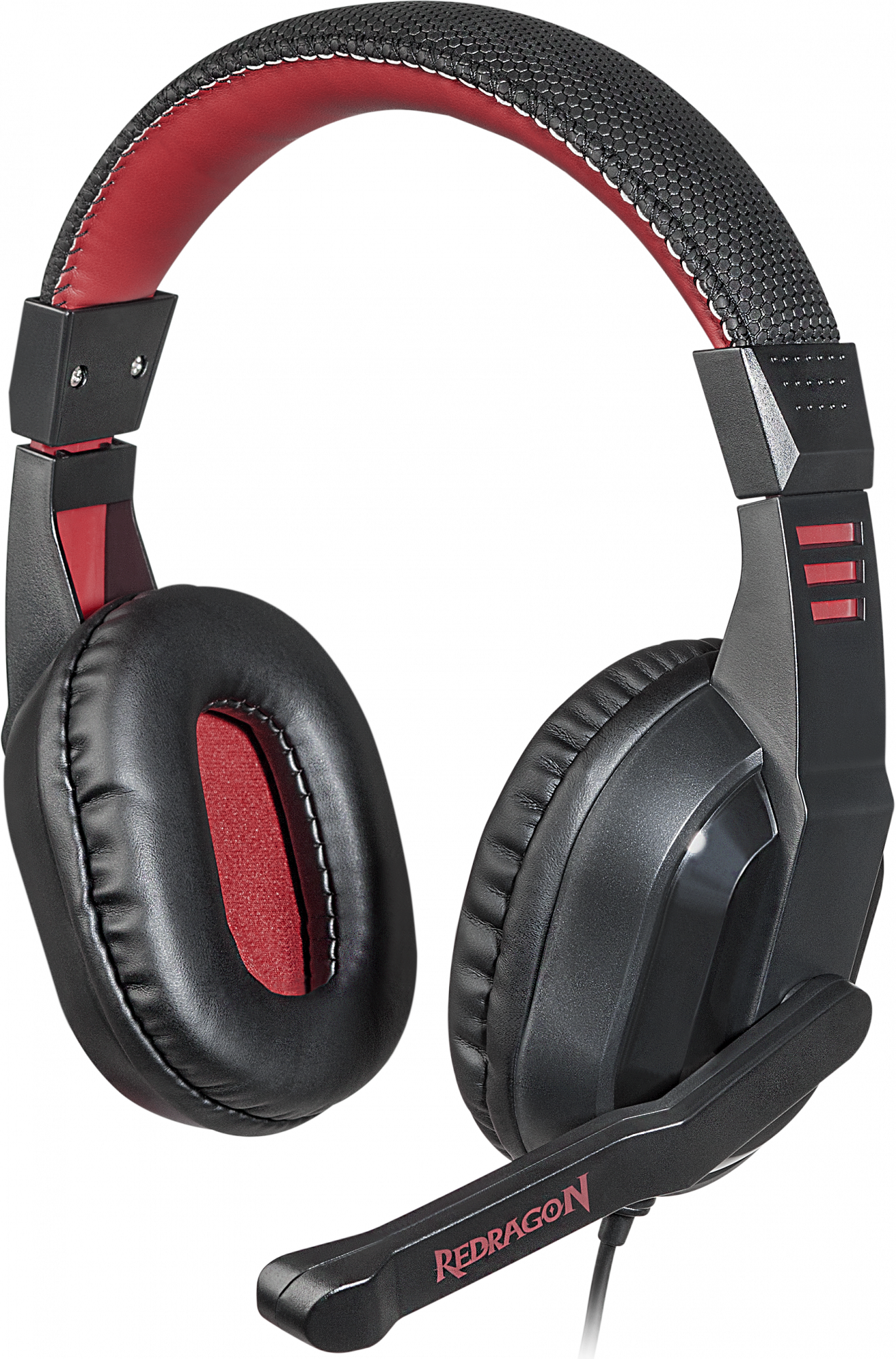74742 игровая гарнитура garuda красный + черный, кабель 2 м Redragon Santreyd 