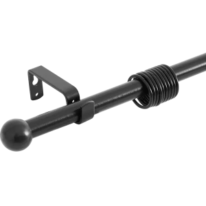 Карниз однорядный раздвижной d19/16 мм шар 160-320 см цвет черный