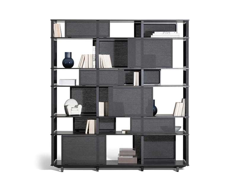Книжный шкаф из технической ткани Poltrona Frau офис-системы управления ARCH-00087659 - Вид №1