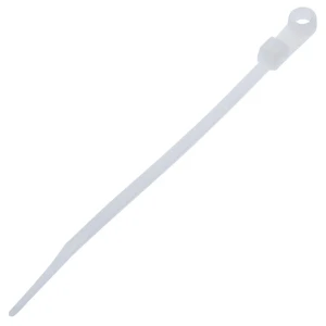 Хомуты с монтажным отверстием Экопласт 3.5х110 мм цвет белый, 100 шт.