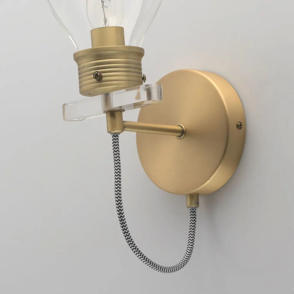 Бра «Атмосфера» 1хE14х5 Вт цвет золотой MW-Light STLM-2034373 - Вид №1