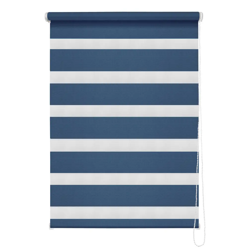 Штора рулонная день-ночь Madrid 100x160 см синяя MIAMOZA Коллекция 2024г STLM-2199406