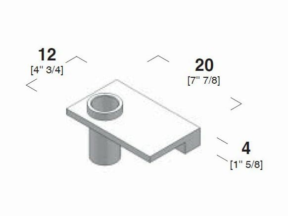 Держатель зубной щетки / полка для ванной комнаты Corian® Rexa уникальный ARCH-00063835 - Вид №2