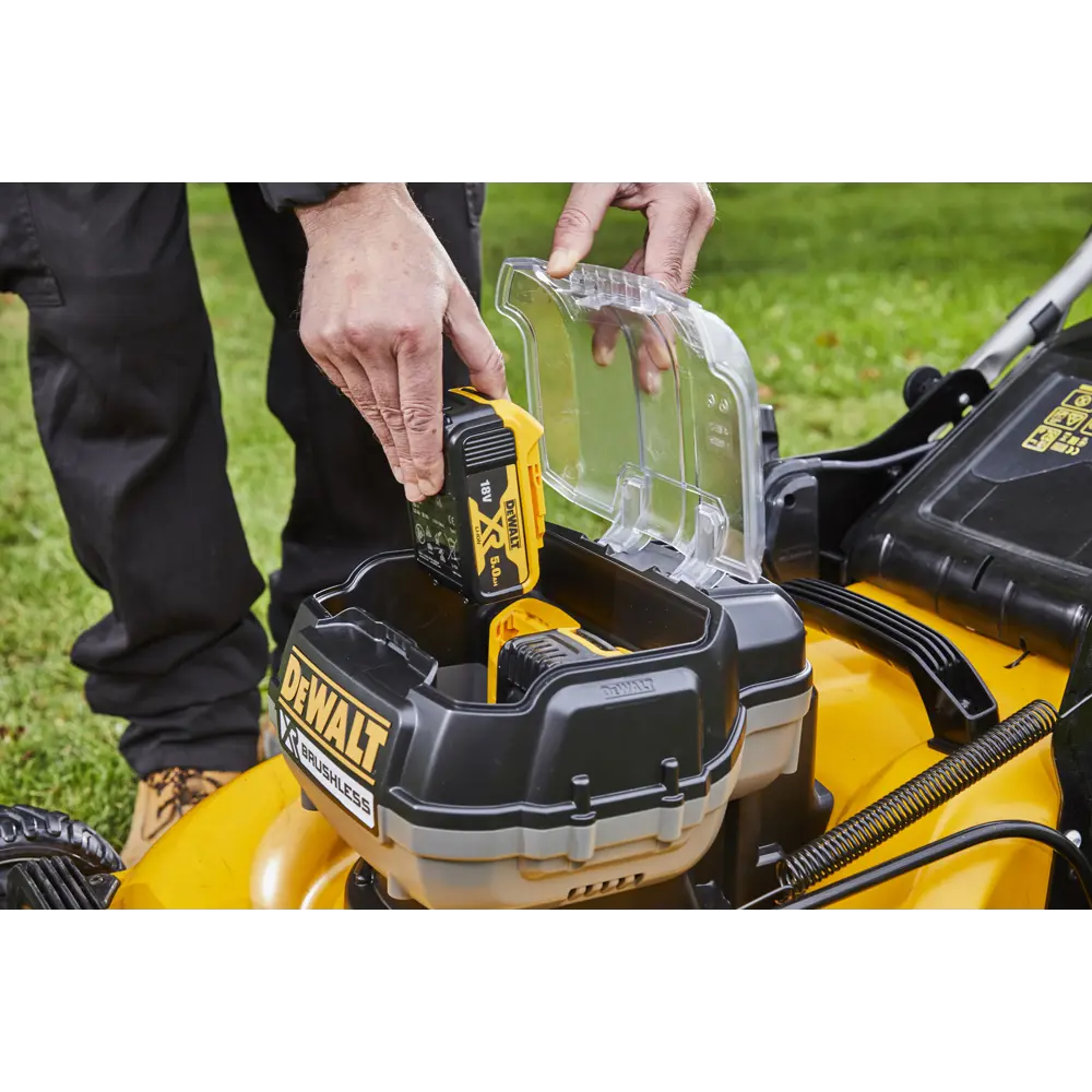Газонокосилка аккумуляторная Dewalt 18 В 48 см 2x5 Ач АКБ и ЗУ входит в комплект STLM-2060723 - Вид №13