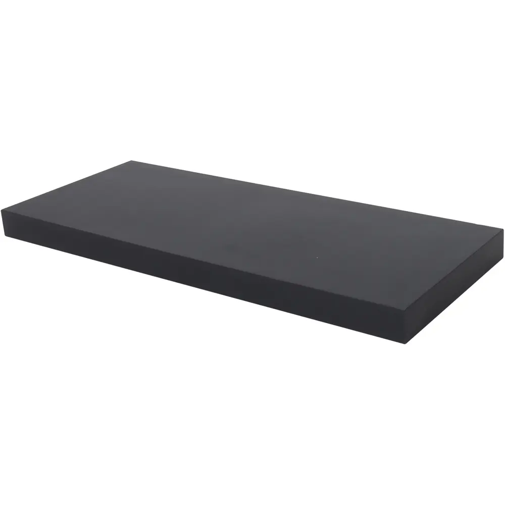 Полка мебельная прямая 80x23.5x3.8 см МДФ цвет чёрный SPACEO STLM-2046662