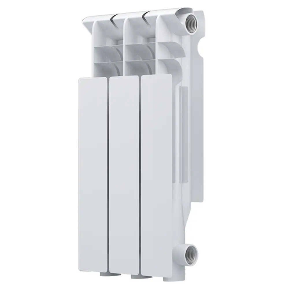 Радиатор секционный Equation Aluminium 500/96 3 секции боковое подключение алюминий белый STLM-2124444