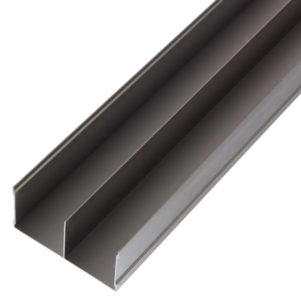 Комплект направляющих для дверей Spaceo 1183 мм алюминий цвет шампань STLM-2135970