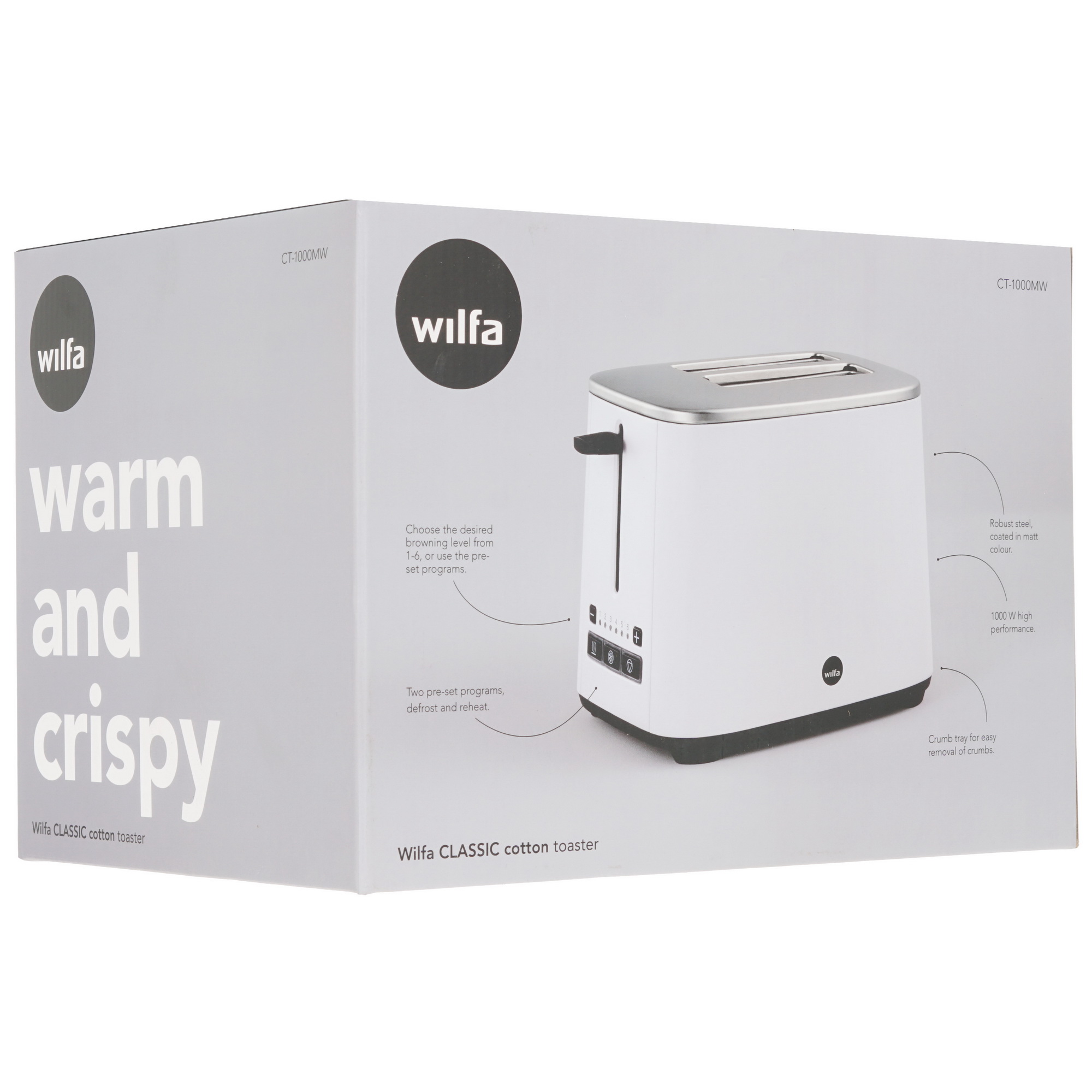 5327201 Тостер Wilfa CT-1000 MW белый STDN-0143582 - Вид №7