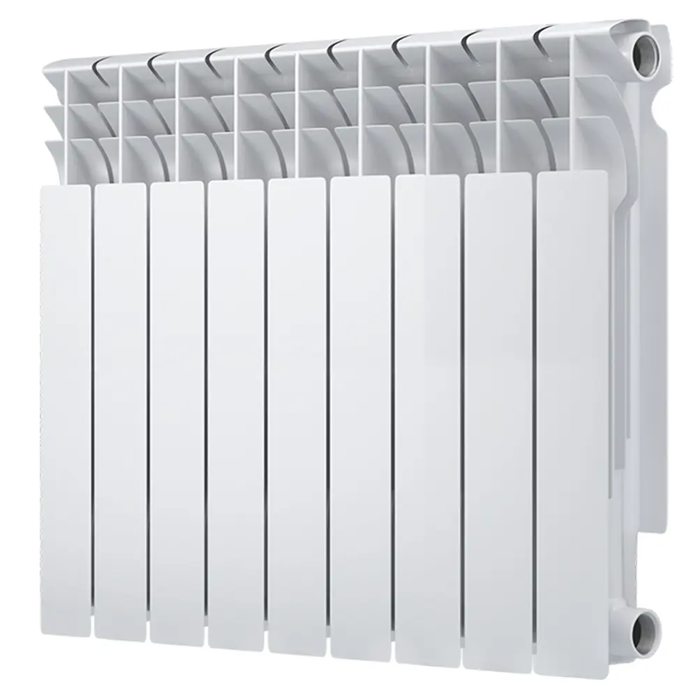 Радиатор секционный Oasis Bimetal 500/80 9 секций боковое подключение биметалл белый STLM-2021867 - Вид №1