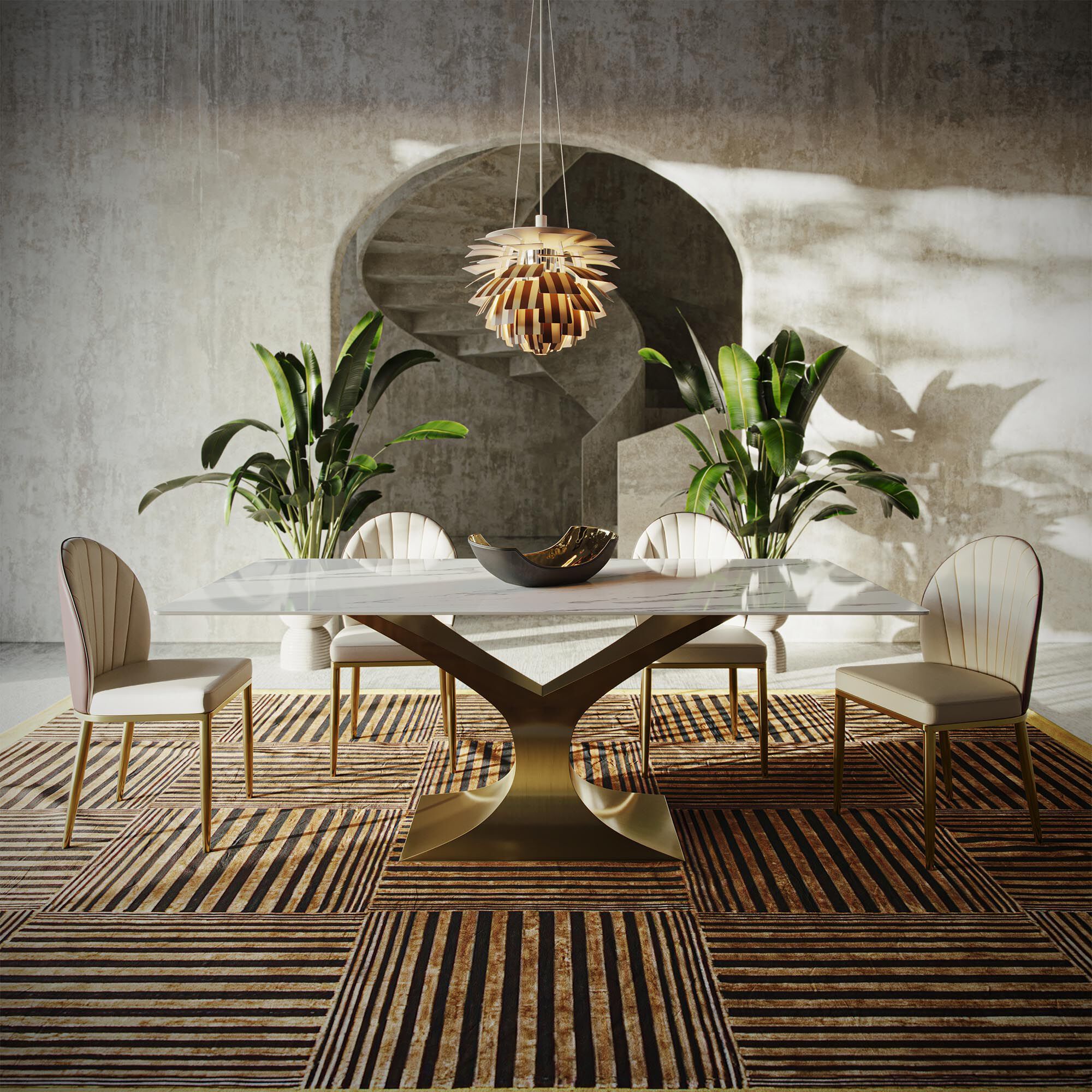 Стул из искусственной кожи GIULIA GRILLO CONCHIGLIA ARCH-00022106 - Вид №1