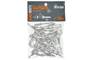 16660604 Вытяжные заклепки 4.8х14 мм, 50 шт IP14-504 Tulips Tools